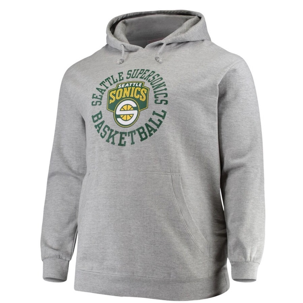 Mitchell & Ness Gray Seattle Supersonics Hoodie